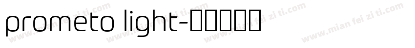 prometo light字体转换